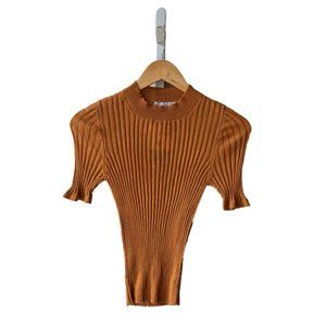Nanushka Ribbed-Knit Turtleneck Top